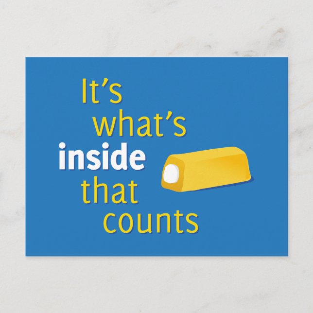 Cartão Postal É o que é Dentro que conta (Frente)