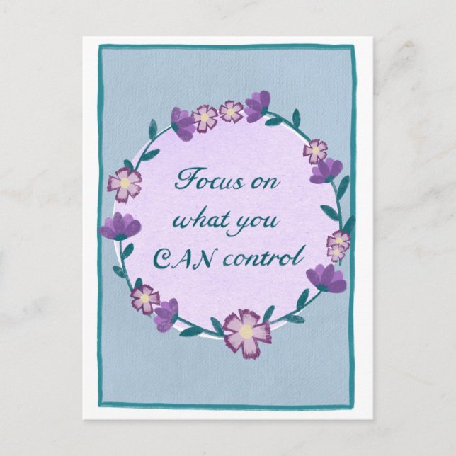 Cartão postal e planilha em um! (Frente)