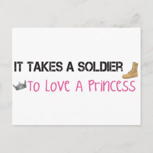 Cartão Postal É Preciso Um Soldado Para Amar Uma Princesa