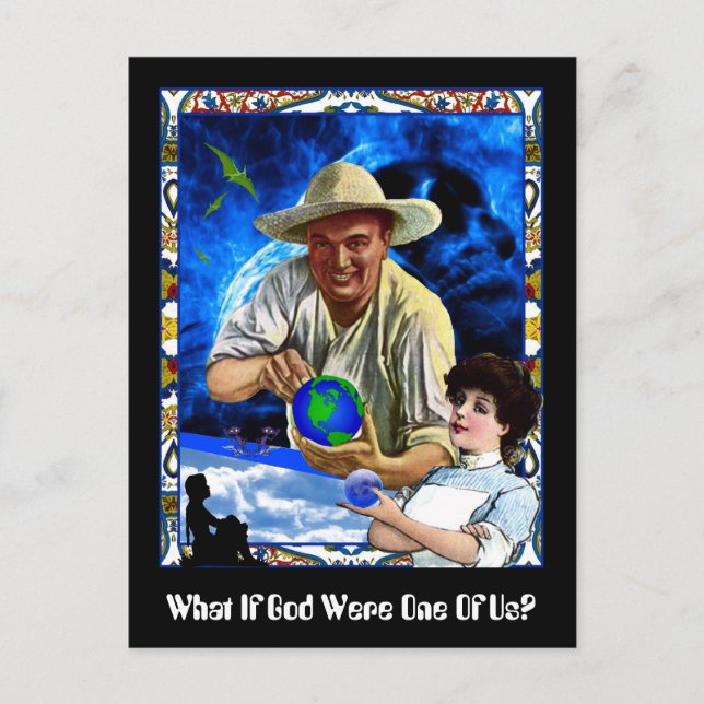 Cartão Postal E Se Deus Fosse Um De Nós? (Frente)