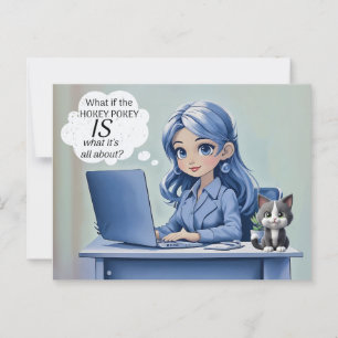 Cartão Postal E se o Hokey Pokey é sobre o que é