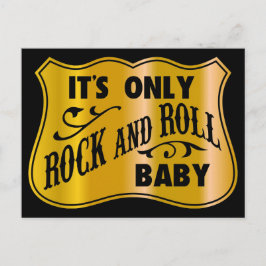 Cartão Postal É só Rock and Roll Baby