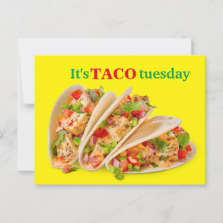 Cartão Postal É terça-feira de taco