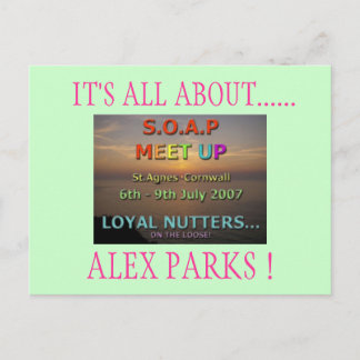 CARTÃO POSTAL É TUDO SOBRE...ALEX PARKS!