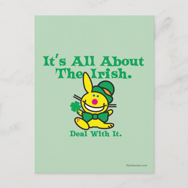 Cartão Postal É tudo sobre o irlandês (Frente)