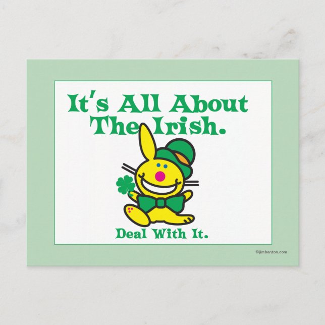 Cartão Postal É tudo sobre o irlandês (Frente)