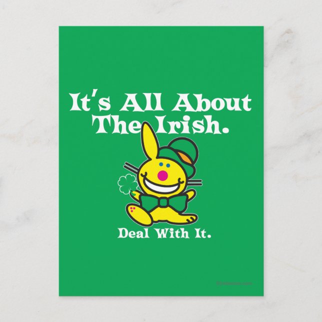 Cartão Postal É tudo sobre o irlandês (verde) (Frente)