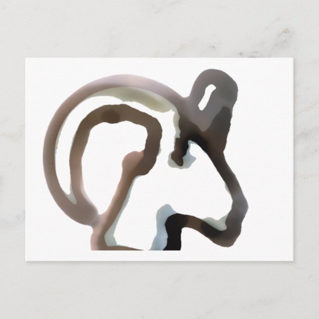 Cartão Postal É um carneiro… Eu penso (Frente)