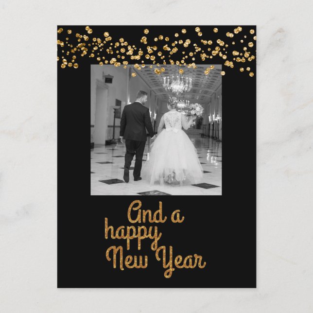 Cartão Postal E um feriado feliz ano novo (Frente)