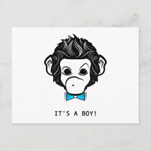 Cartão Postal é um menino! senhor macaco