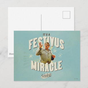 Cartão Postal É um Milagre do Festivus