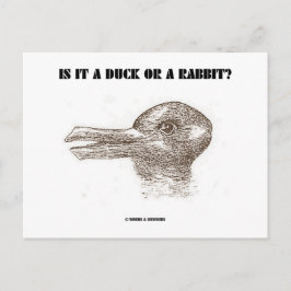 Cartão Postal É Um Pato Ou Um Coelho? (ilusão óptica)