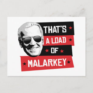 Cartão Postal É uma carga de Malarkey Biden 2020