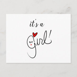Cartão Postal É Uma Menina