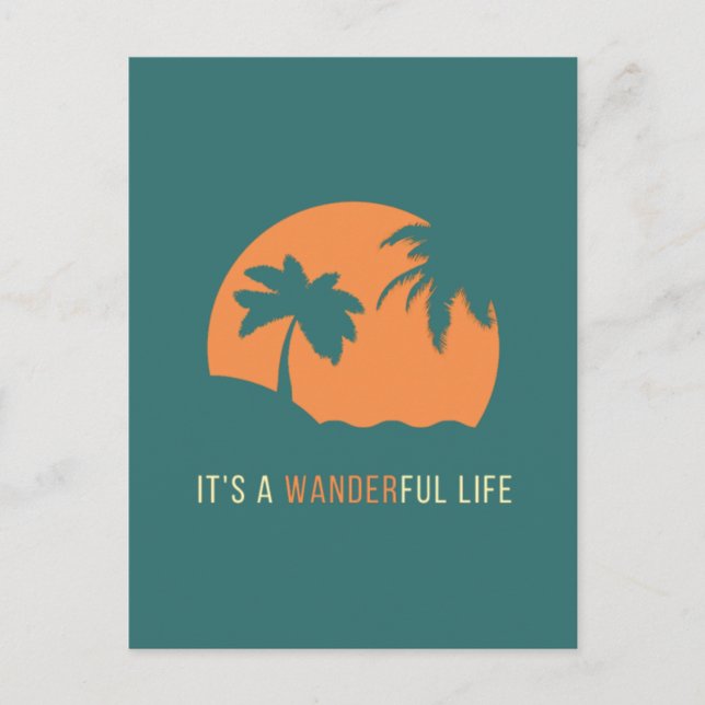 Cartão Postal É uma vida maravilhosa (Frente)
