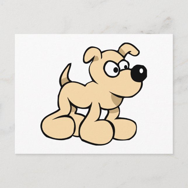 Cartão Postal Eager Dog (Frente)