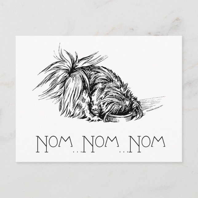 Cartão Postal Eager Eater Peke (Frente)