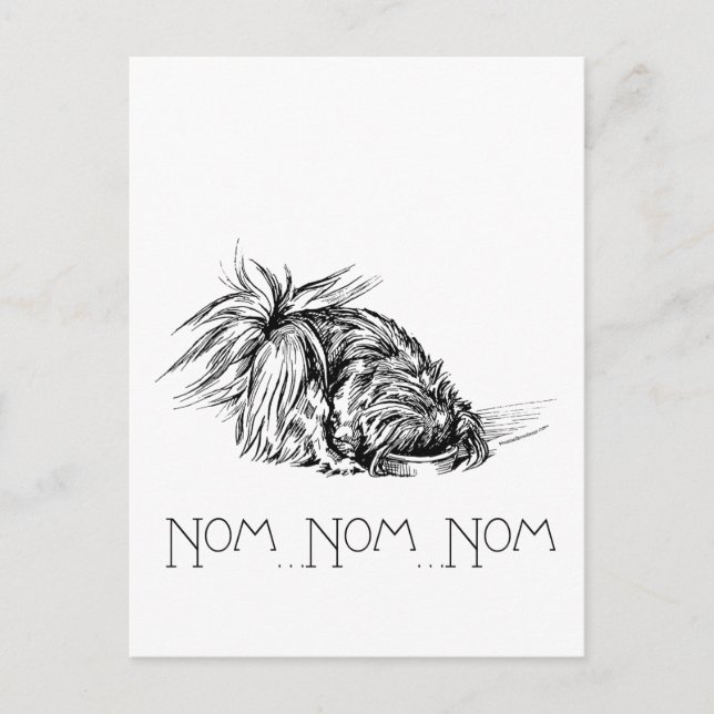 Cartão Postal Eager Eater Peke (Frente)