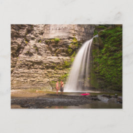 Cartão Postal Eagle Cliff Falls, Havana Glen, Nova York