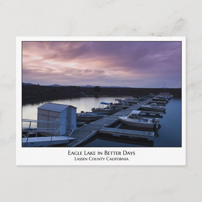 Cartão Postal Eagle Lake in Better Days (Frente)