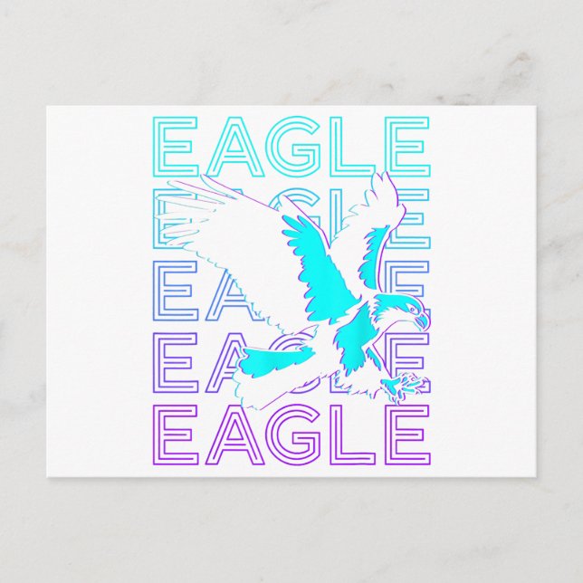 Cartão Postal Eagle Retro  (Frente)