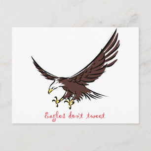 Cartão Postal Eagles Não tuíta