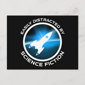 Cartão Postal Easily Distracted By Science Fiction