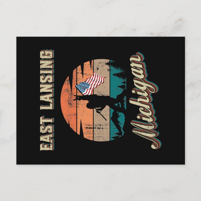 Cartão Postal East Lansing Michigan (Frente)