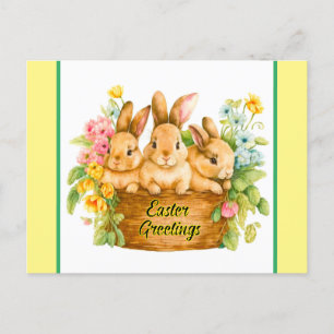 Cartão Postal Easter Bunny Saudações