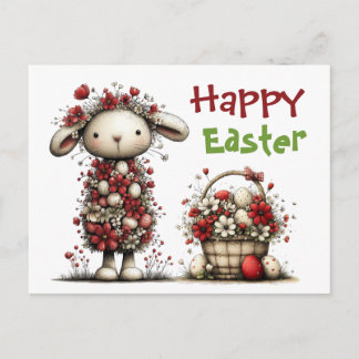 Cartão Postal Easter Lamb