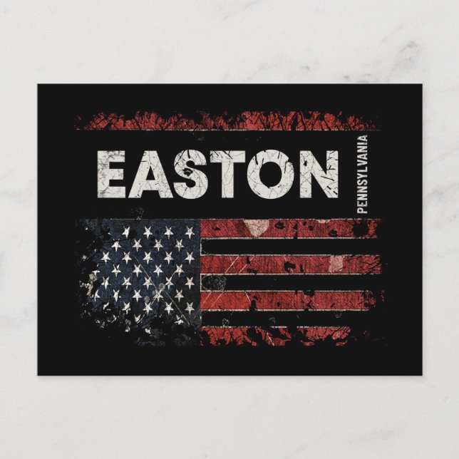 Cartão Postal Easton Pensilvânia (Frente)