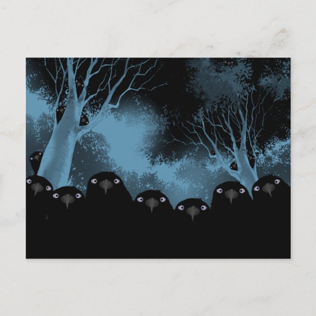 Cartão Postal Eating Crows Postcards (Frente)