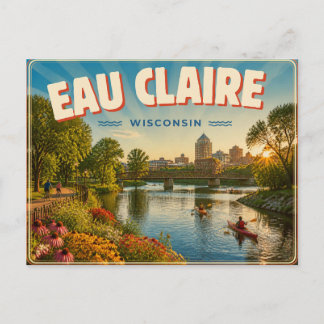 Cartão Postal Eau Claire Wisconsin