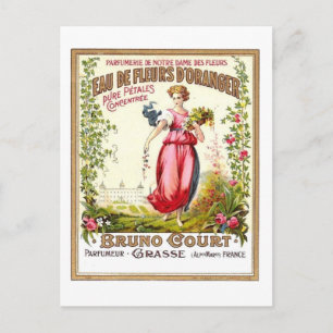 Cartão postal Eau de Fleurs d'Orangers