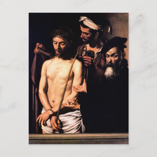 Cartão Postal Ecce Homo de Caravaggio (1605) (Frente)