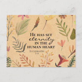 Cartão Postal Eclesiastes 3:11 Ele colocou a eternidade no coraç