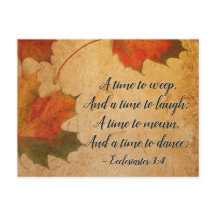 Eclesiastes 3:4 Um tempo para chorar, Um tempo par