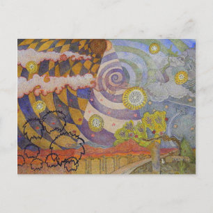 Cartão Postal Eclipse com Mercury Retrograde