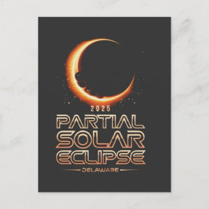 Cartão Postal Eclipse Solar Parcial Nova Jersey 2025