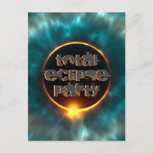 CARTÃO POSTAL ECLIPSE SOLAR TOTAL (Frente)
