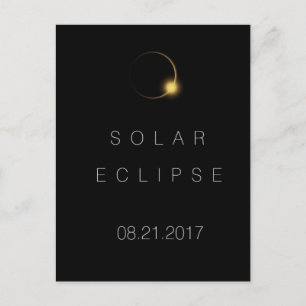 Cartão Postal Eclipse Solar Total Americano 2017