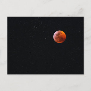 Cartão Postal Eclipse Total da Lua de Sangue Big Island Havaí