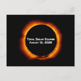 Cartão Postal Eclipse Total do Sol de 2026