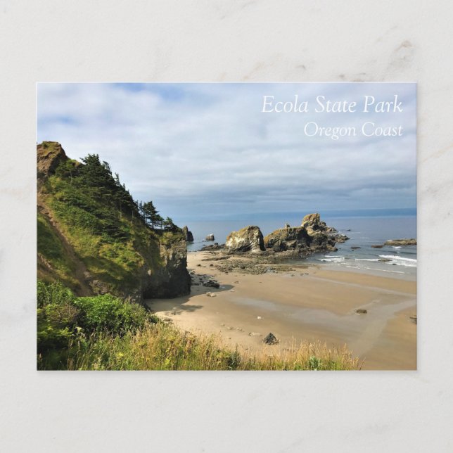 Cartão Postal Eco-a State Park, Cannon Beach, Oregon (Frente)