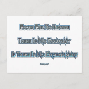Cartão Postal Economia vs Ambiente