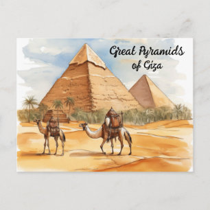 Cartão Postal Ecos da Eternidade: Guardiões das Areias de Gizé