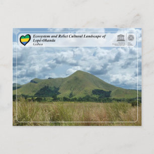 Cartão Postal Ecossistema e Paisagem Cultural de Lopé-Okanda