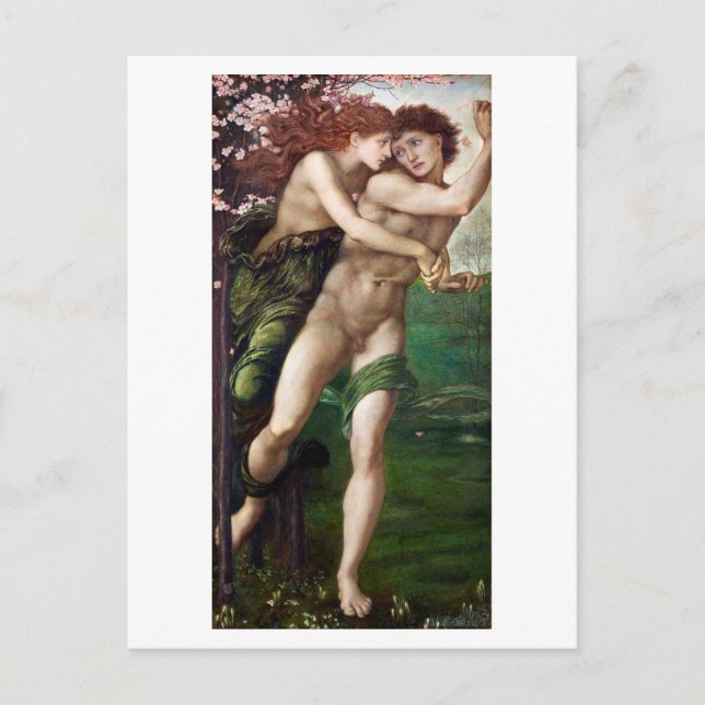 CARTÃO POSTAL: ED. BURNE - JONES : PHYLLIS + DEMOP (Frente)