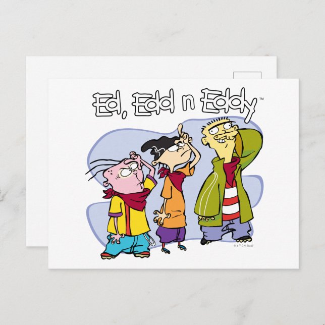 Cartão Postal Ed, Edd, Sinais de Mão Eddy (Frente/Verso)