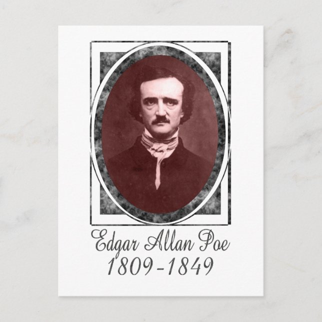Cartão Postal Edgar Allan Poe (Frente)